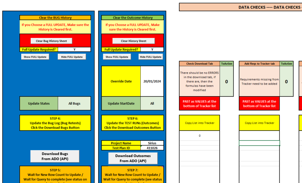 Daily refresh interface for automated data updates