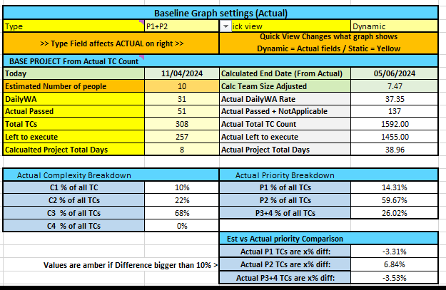 Settings UI showing actual data configuration